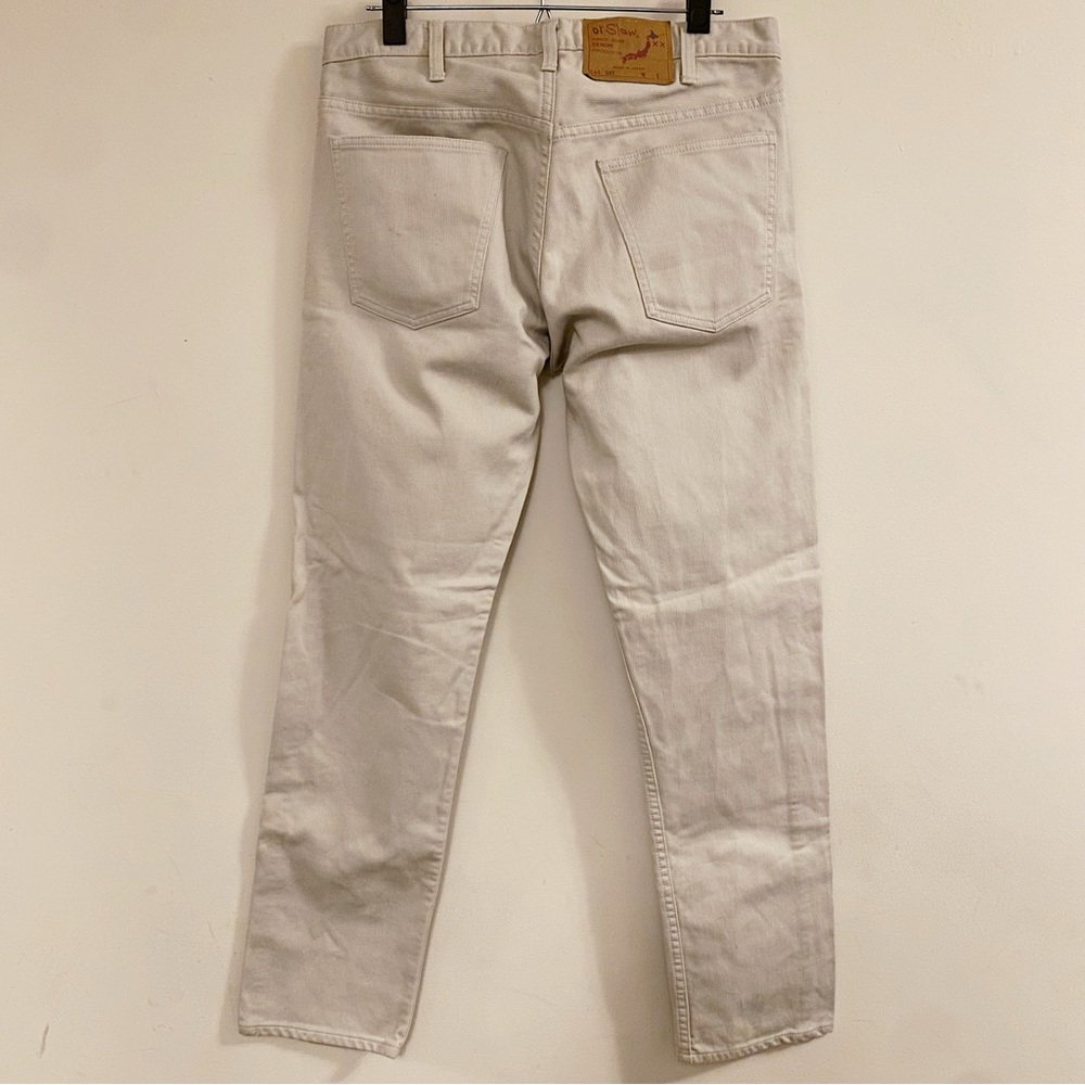 OrSlow Tan Cotton Japanese Denim - M 34 Lot 107 - fits like a Waist 33